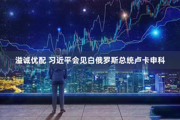 溢诚优配 习近平会见白俄罗斯总统卢卡申科